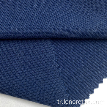 330gsm gerilmiş pamuklu polyester örme 2x2 kaburga kumaş